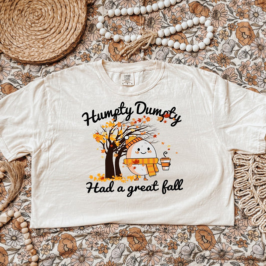 Humpty Dumpty Had a Great Fall Funny Autumn T-Shirt